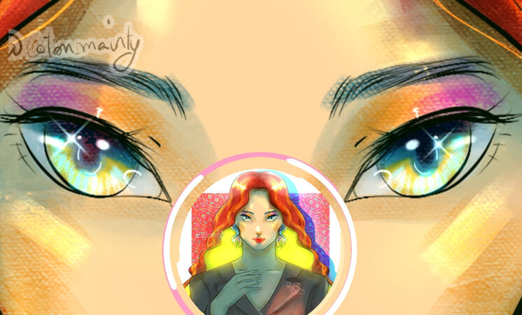 Bust eye banner Bust eye banner