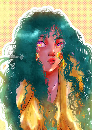 Full Painterly Bust-Up Full Painterly Bust-Up